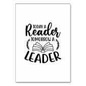 Numéro De Table Lecture Art Today Un Lecteur Demain Un Leader (Par défaut)