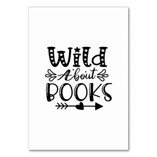 Numéro De Table Lecture Art Wild À propos des livres (Par défaut)