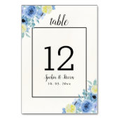 Numéro De Table Lemon and Blue Mediterranean Wedding (Par défaut)