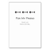 Numéro De Table Les Amis du chat Cute Pun (Dos)