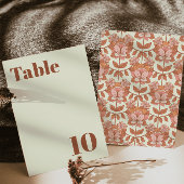 Numéro De Table les années 70 Mariage rétro inspiré