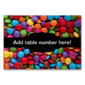 Numéro De Table Les bonbons colorés (Dos)