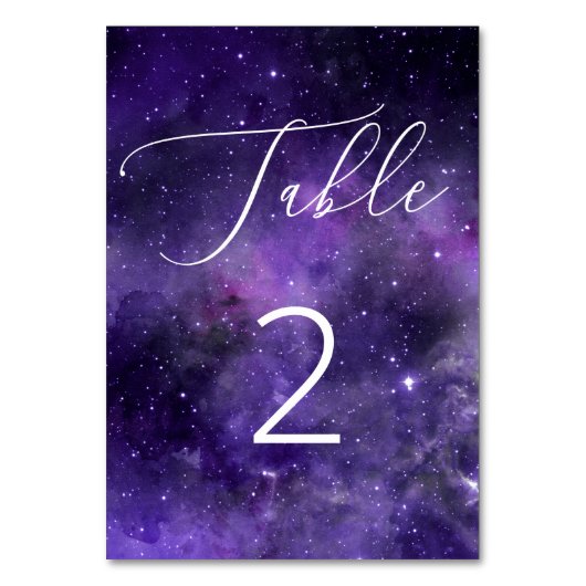 Numéro De Table Les étoiles de l'univers. Mariage de script de nui (Par défaut)