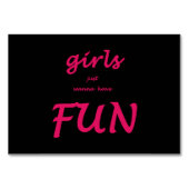 Numéro De Table les filles veulent juste s'amuser (Dos)