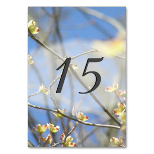 Numéro De Table Les fleurs du printemps