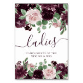 Numéro De Table Les passions de Moody | Traitements Roses à vin vi (Dos)