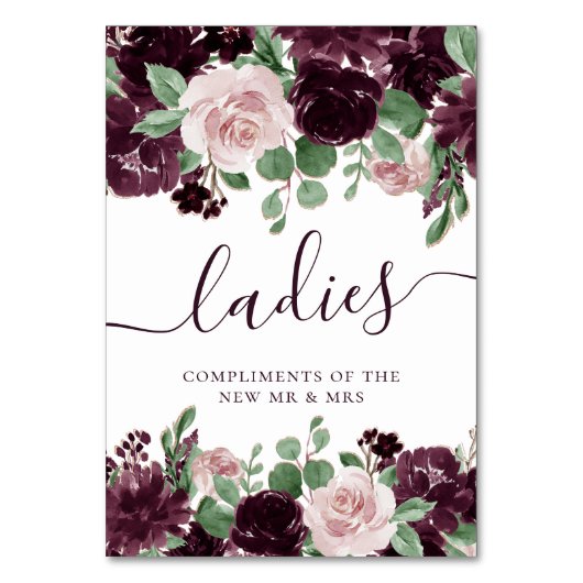 Numéro De Table Les passions de Moody | Traitements Roses à vin vi (Dos)