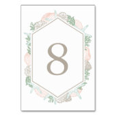 Numéro De Table Les Pastels balnéaires | Coastal Beach (Par défaut)