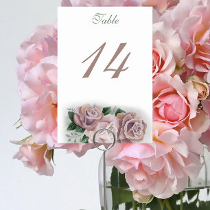 Numéro De Table Lesbiennes Mariées Regency Rose Roses