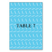 Numéro De Table Lettre initiale A, Aqua Blue (Par défaut)