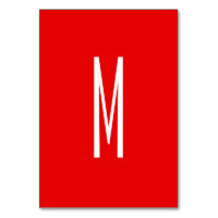 Lettre initiale Monogramme Style moderne Rouge Bla