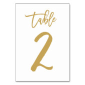 Numéro de table lettres main chic or | Tableau 2 (Par défaut)