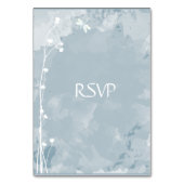 Numéro De Table Libellule Fleurs Blanches Bleu Ardoise Mariage RSV (Par défaut)