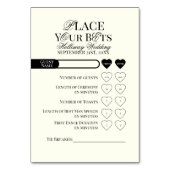 Numéro De Table Lieu de Mariage Faites Vos Paris Modèle Éditable (Par défaut)