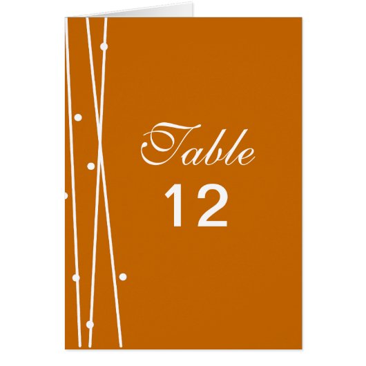 Numéro de table Lignes et points (Devant)