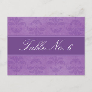 Numéro de table Lilac Damask