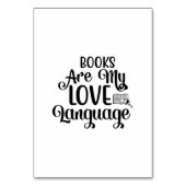 Numéro De Table Lire Les Livres D'Art Sont Ma Langue D'Amour (Par défaut)