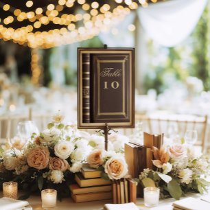 Numéro De Table Livre d'histoire, mariage de conte de fées