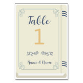 Numéro de table Livre Mariage Bibliothèque Créateu (Dos)