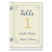 Numéro de table Livre Mariage Bibliothèque Créateu (Par défaut)