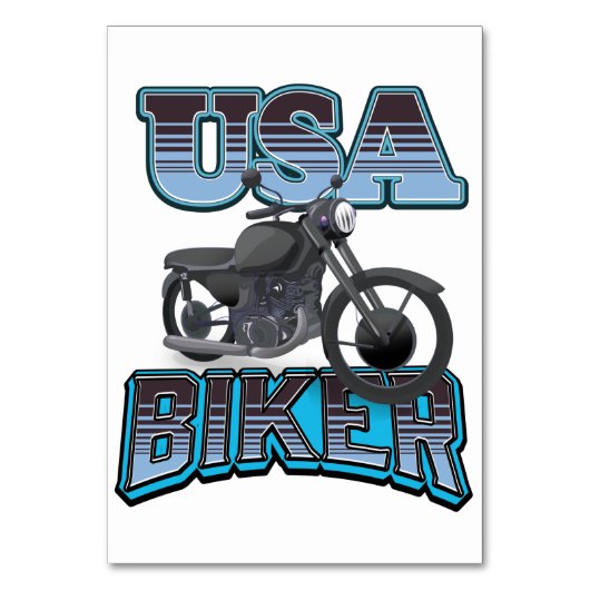 Numéro De Table logo de motard américain (Par défaut)
