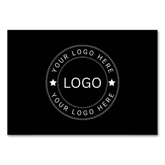 Numéro De Table Logo personnalisé (Devant)