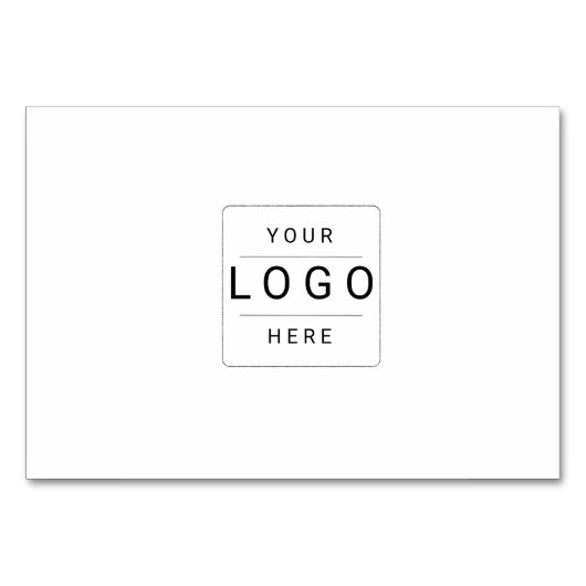 Numéro De Table Logo personnalisé (Devant)