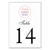 Numéro De Table Logo Promotionnel Personnalisé – Aucune Commande M (Dos)