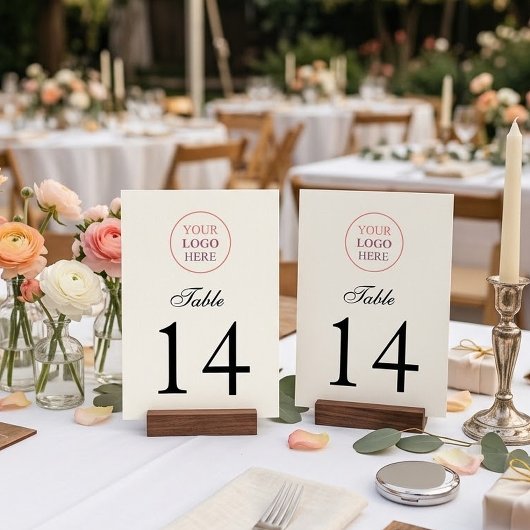 Numéro De Table Logo Promotionnel Personnalisé – Aucune Commande M