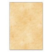 Numéro De Table Look Old Parchment Background (Dos)