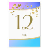 Numéro De Table Love Song Hearts et Bat mitzvah de musique (Par défaut)