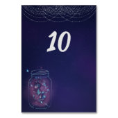 Numéro De Table Lucioles en pots (Dos)