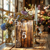 Numéro De Table Lumières à cordes Mason Jar