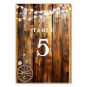 Numéro De Table Lumières à cordes Mason Jar (Par défaut)