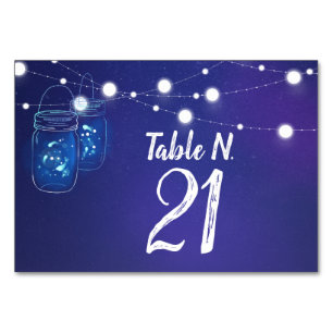 Numéro De Table Lumières rustiques de la campagne mason jarres luc