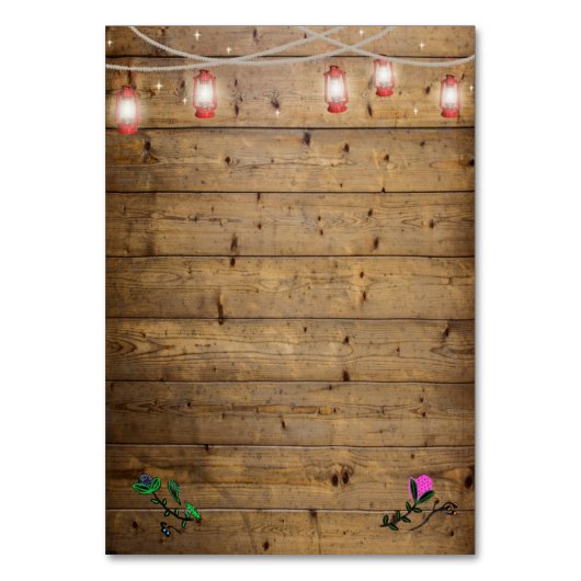 Numéro De Table Luminaires rustiques de la lanterne (Dos)