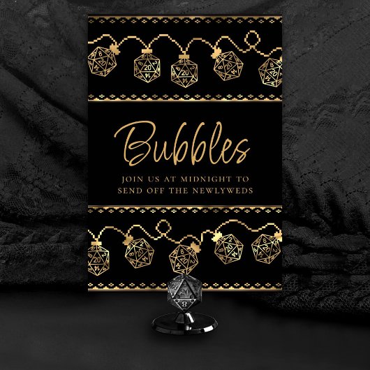 Numéro De Table Luminateurs RPG | Gamer Tabletop Imaginaire Or Per