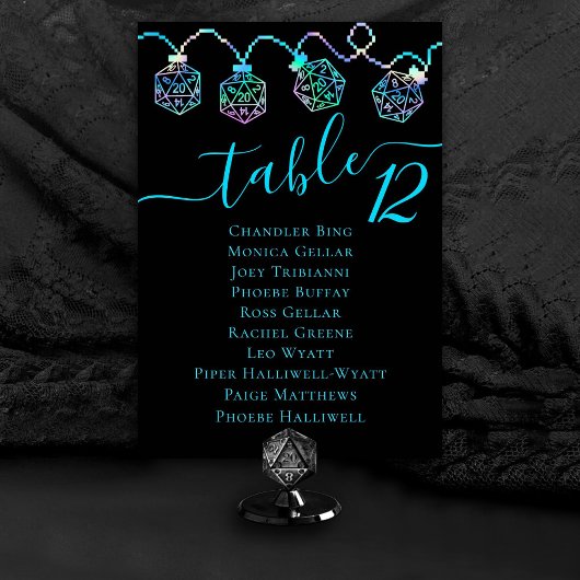 Numéro De Table Luminateurs RPG | Holo Imaginaire Tabletop Dice No
