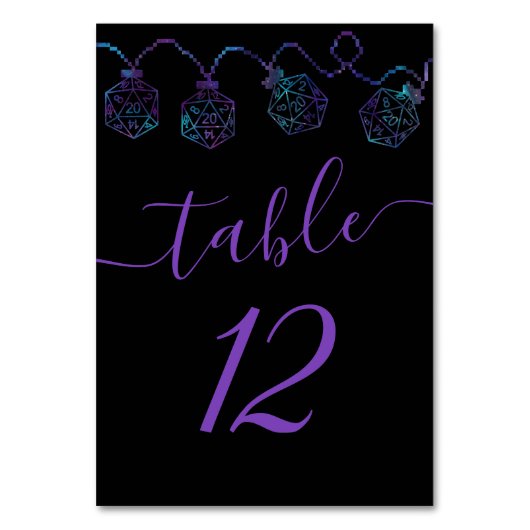 Numéro De Table Luminateurs RPG | Nebula Imaginaire Tabletop Gamer (Par défaut)