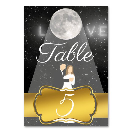 Numéro De Table Lune (Par défaut)