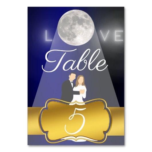 Numéro De Table Lune (Par défaut)