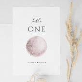 Numéro De Table Lune mystique | Élégant Mariage céleste