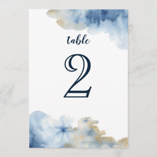 Numéro de table Lux aquarelle