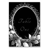 Numéro De Table Luxueux thème mariage noir et or (Par défaut)