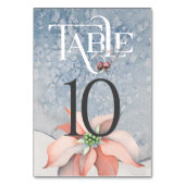 Numéro De Table Magie de Noël / Réception de mariage Table #10 (Dos)