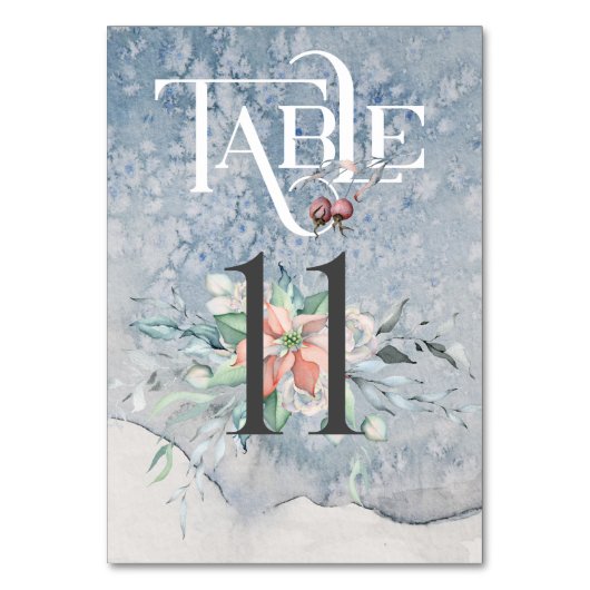 Numéro De Table Magie de Noël / Réception de mariage Table #11 (Par défaut)