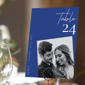 Numéro De Table Magie photo moderne : Mariage bleu royal