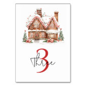 Numéro De Table Maison Whimsical Gingerbread Anniversaire (Par défaut)