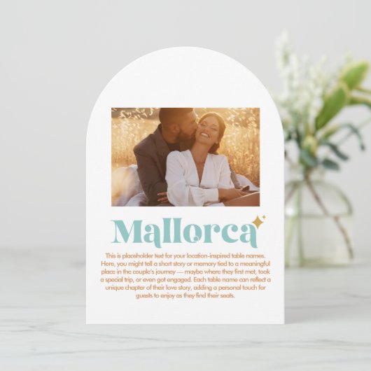 Numéro de table MALLORCA (Debout devant)