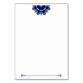 Numéro De Table Mandala Motif 02 en bleu foncé (Dos)